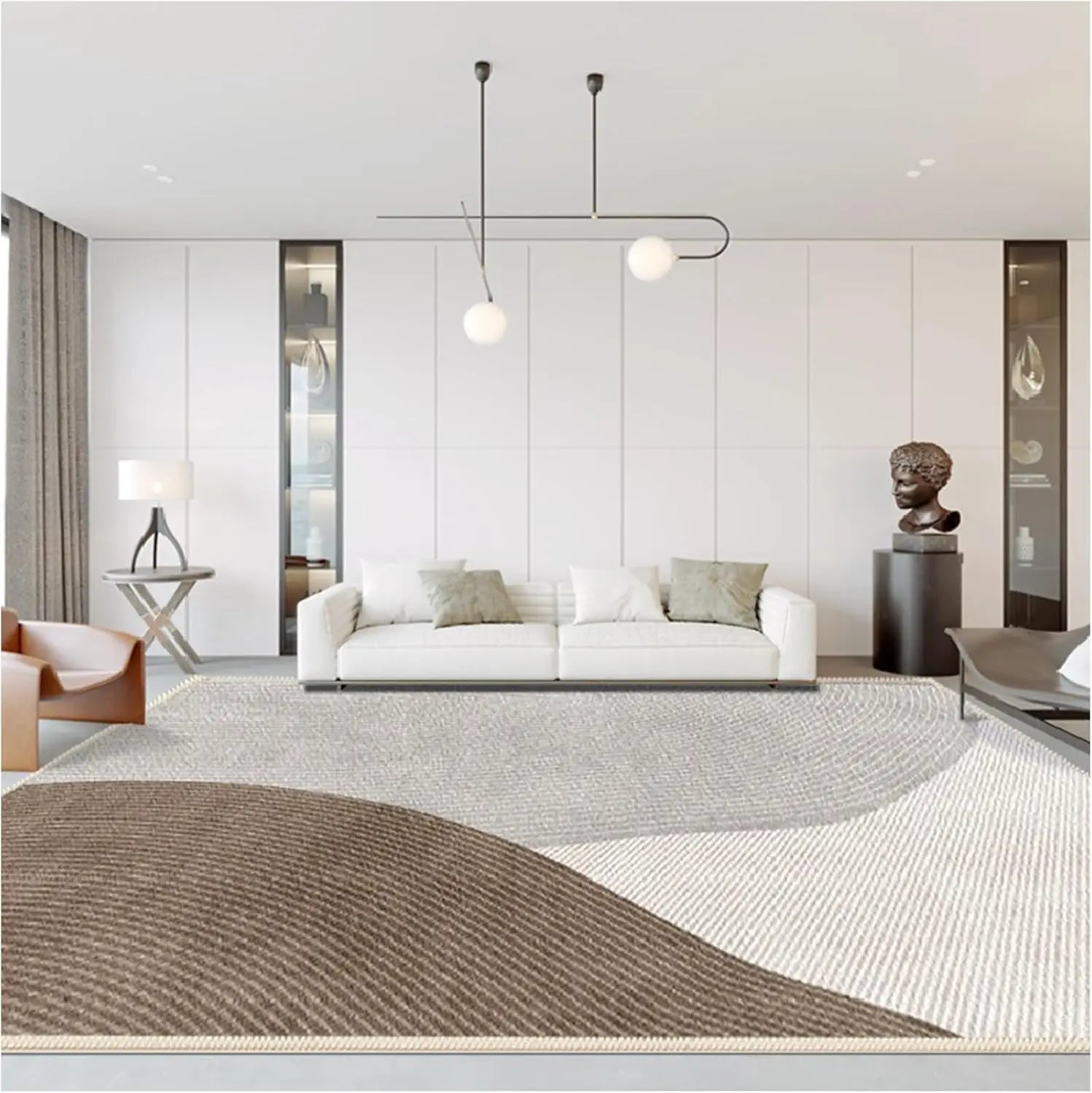 VIKAMA Nordic 160*230 Large Carpet Living Room Sofa Coffee Table Carpet Anti-Slip Modern Light Luxury Room Decoration Floor Mat