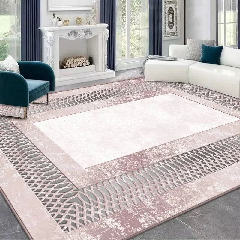 Tapis nordique géométrique luxe doux