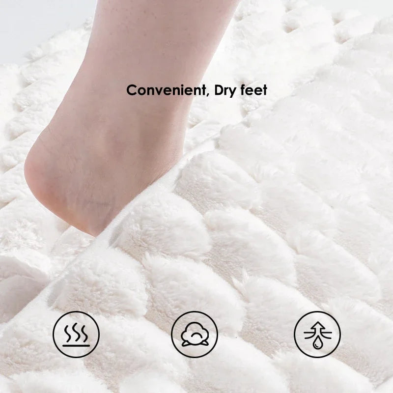 Tapis salle de bain ultra-doux luxe