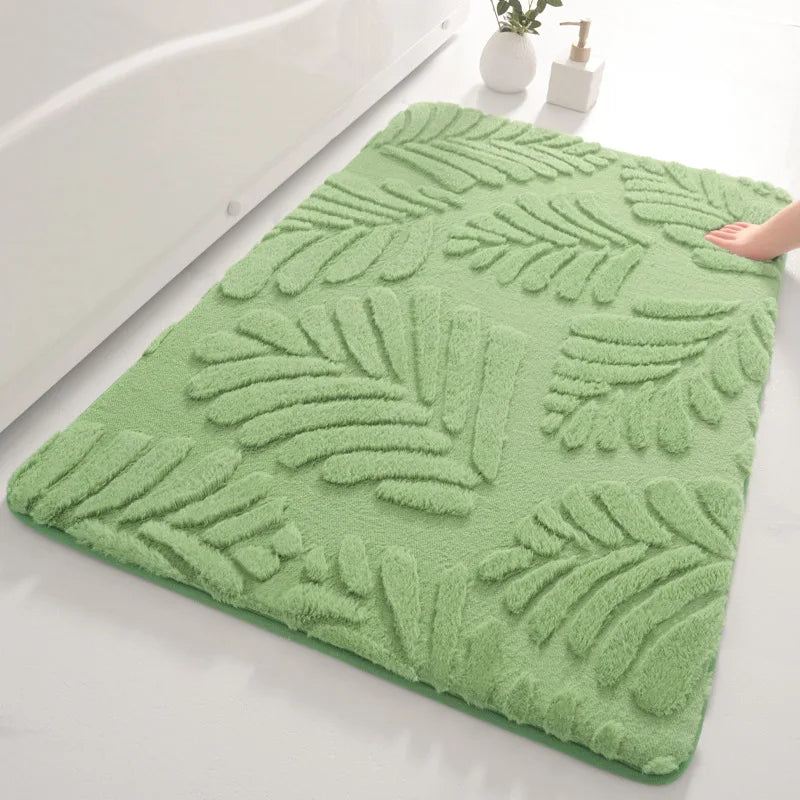 Tapis Salle de Bain Fourrure Gris