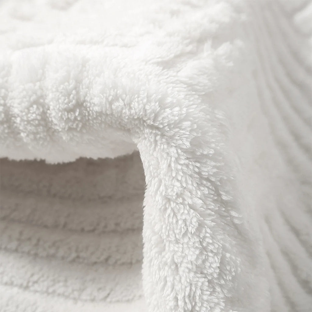 Tapis Salle de Bain Antidérapant Gris Foncé