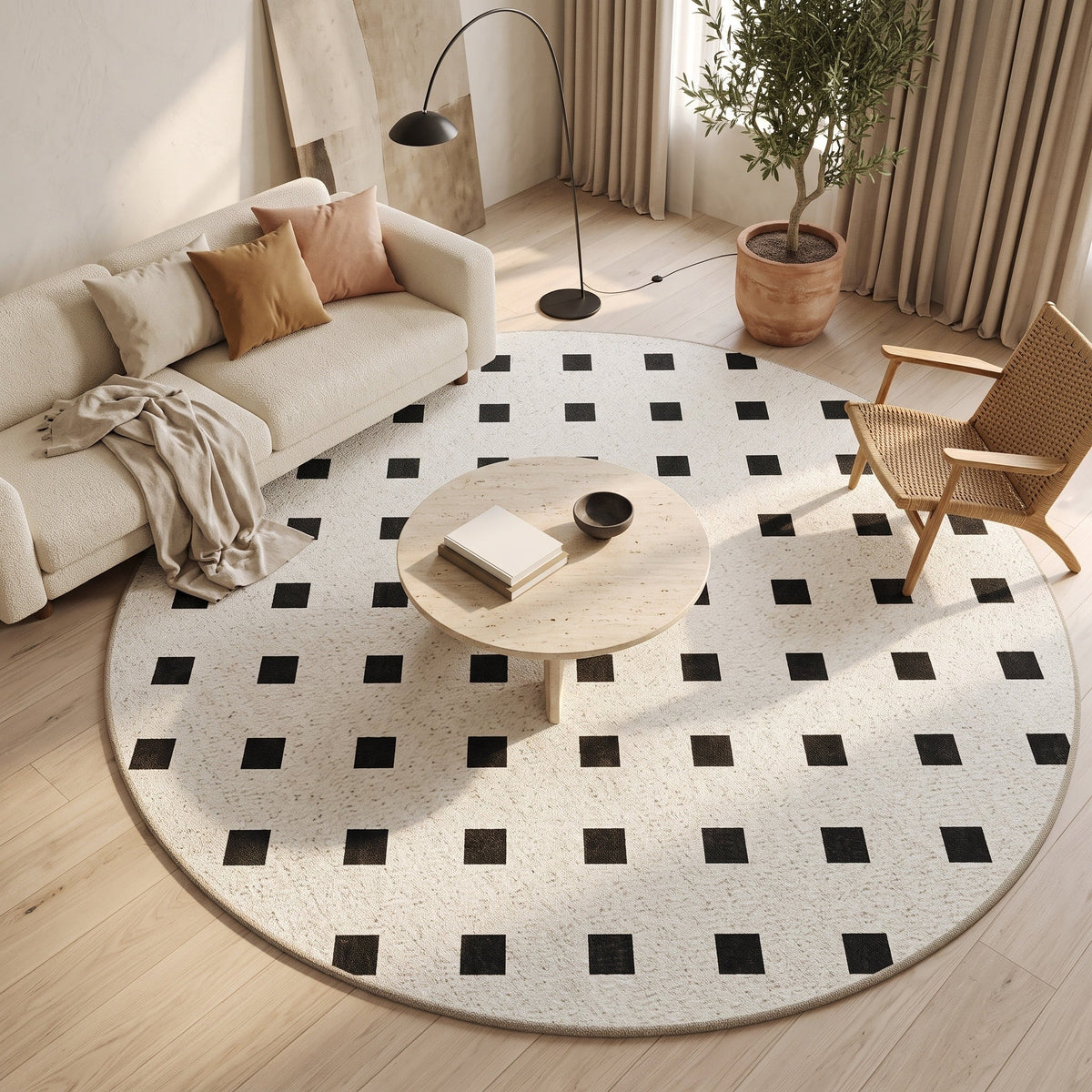 Tapis Agathe N°11 en situation, vue en plongée