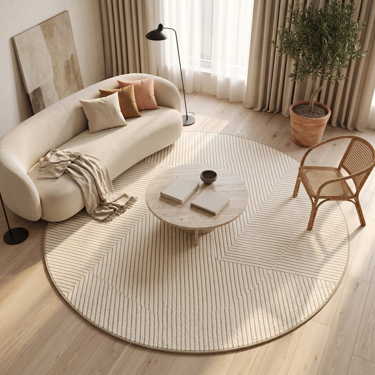 Tapis Agathe N°13 en situation, vue en plongée