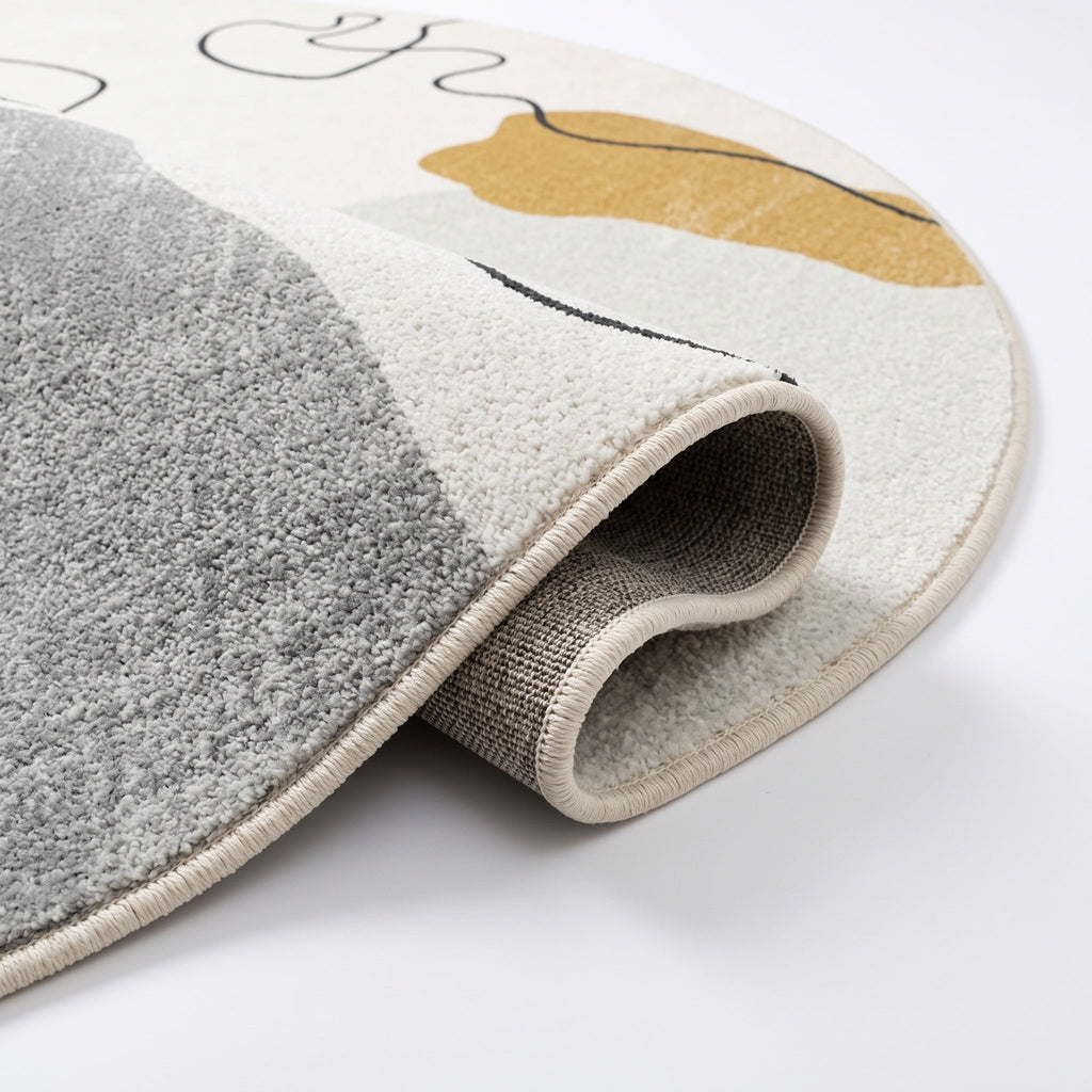 Détail du bord et de l'envers, coloris Beige