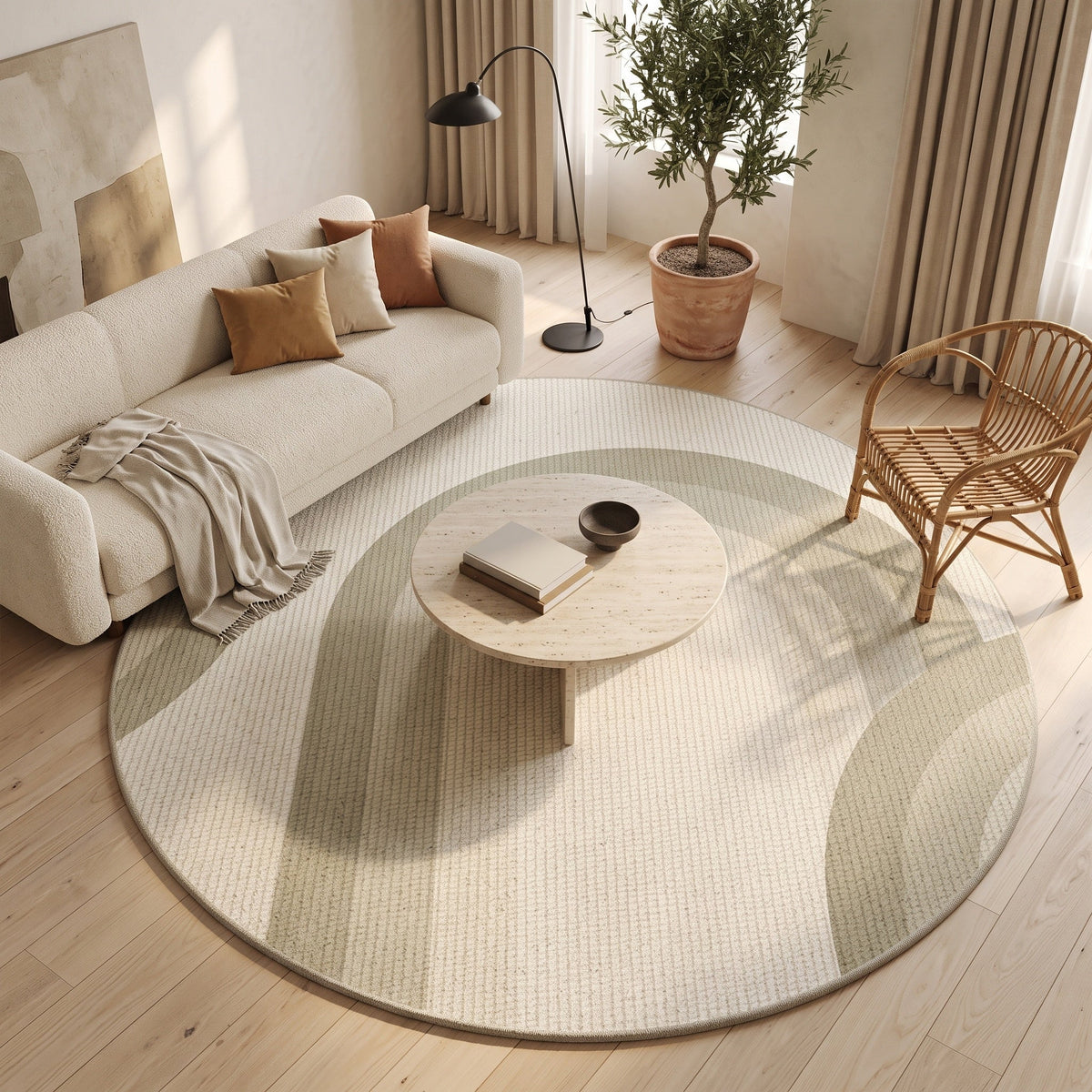 Tapis Agathe N°5 en situation, vue en plongée