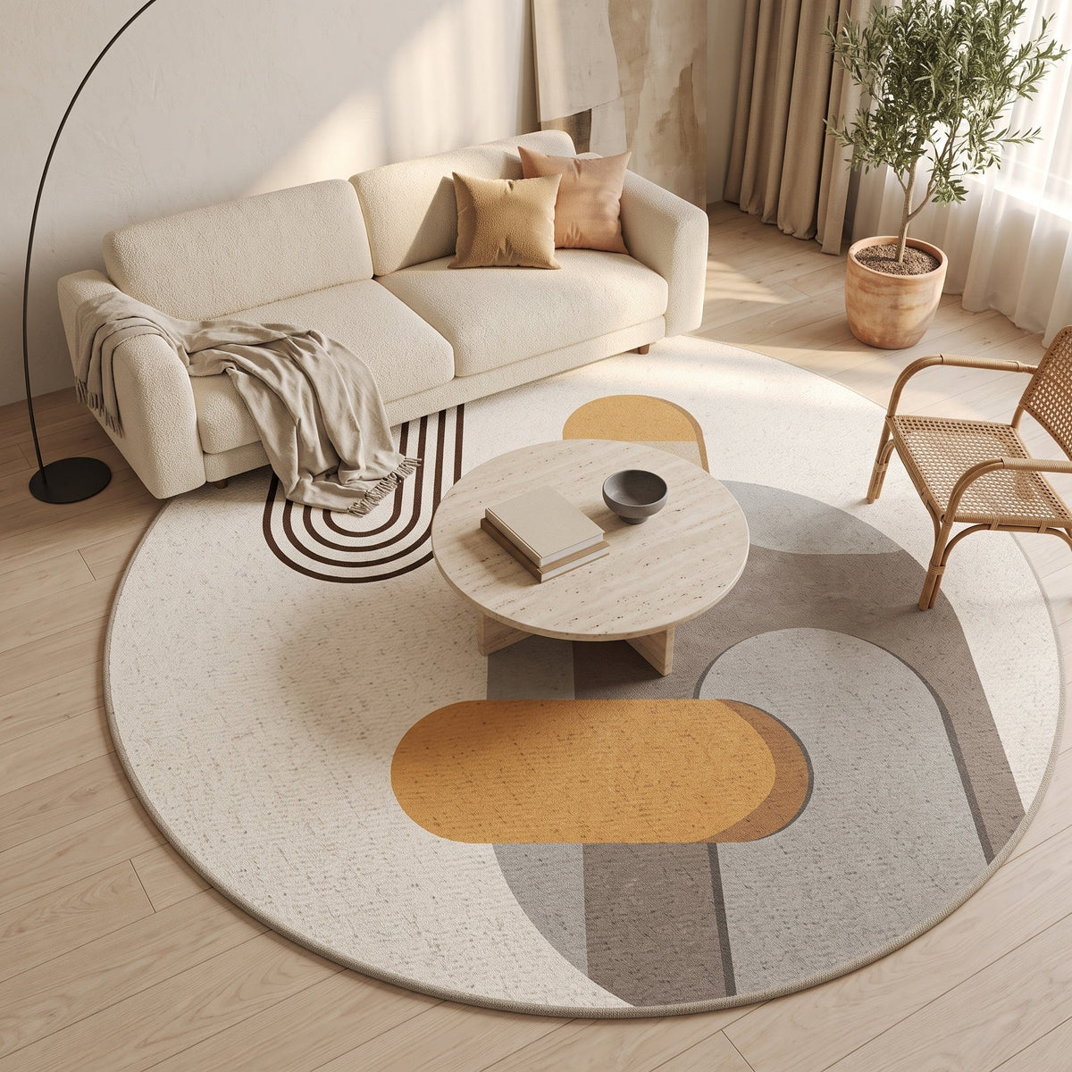 Tapis Agathe N°9 en situation, vue en plongée