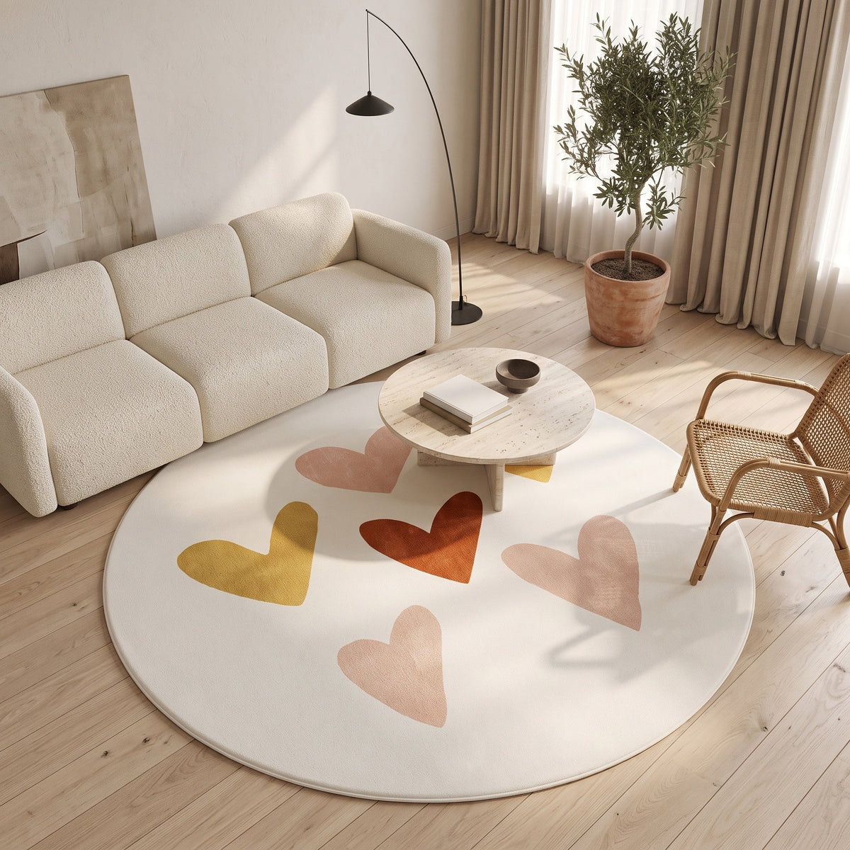 Tapis Alix N°6 en situation, vue en plongée