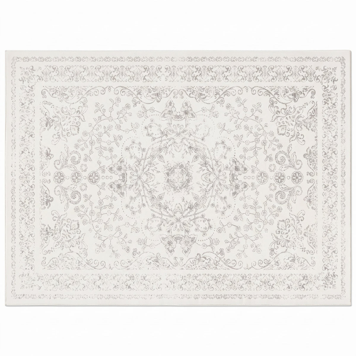 Tapis Persan Rétro Français Anouk N°2 vu du dessus