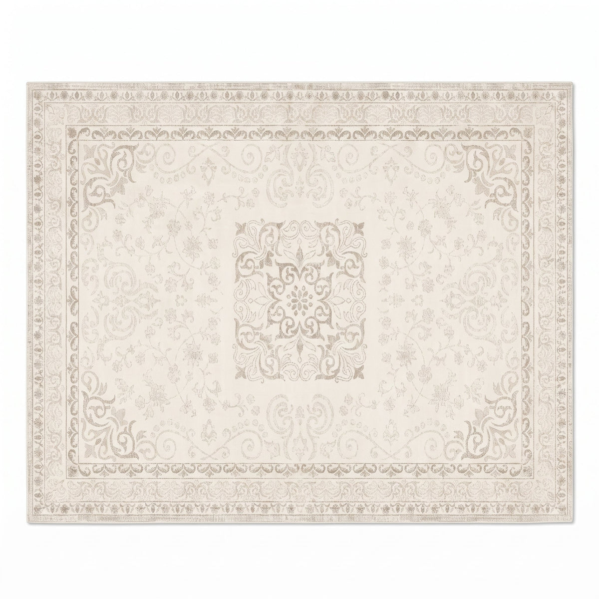 Tapis Persan Rétro Français Anouk N°5 vu du dessus