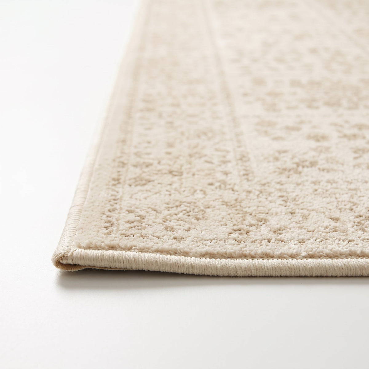 Détail du bord et de l'envers antidérapant, coloris crème beige