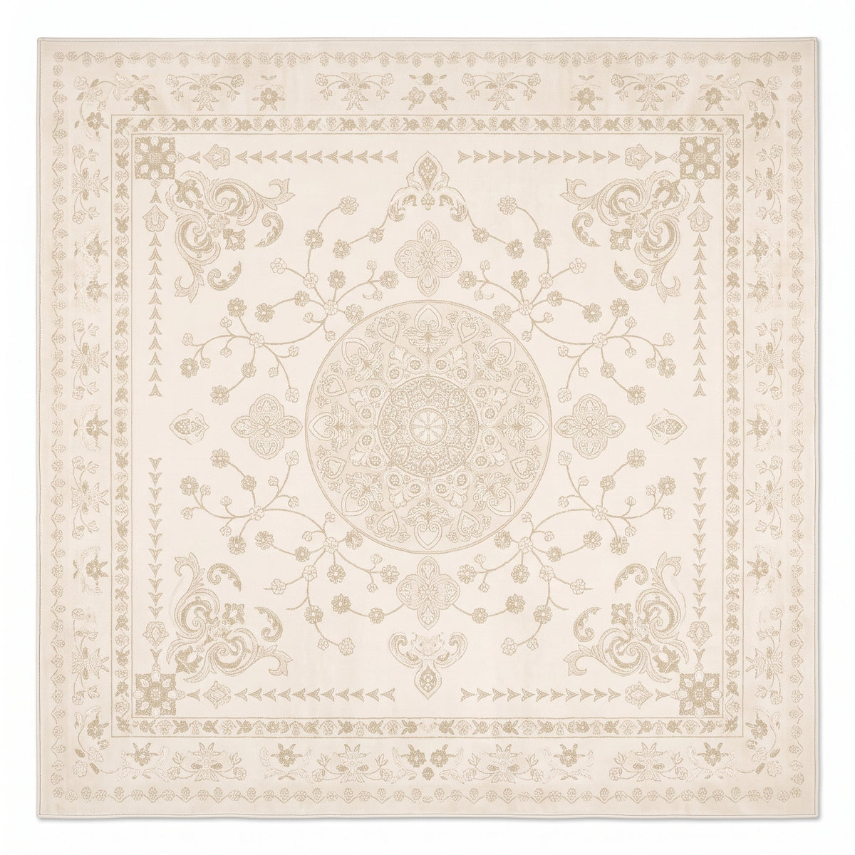 Tapis Persan Rétro Français Anouk N°7 vu du dessus
