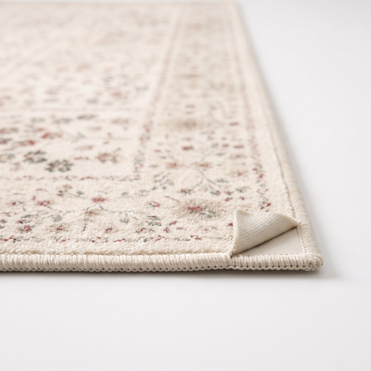 Détail du bord et de l'envers antidérapant, coloris crème beige