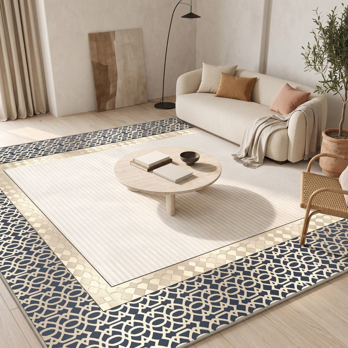 Tapis Aubin N°2 en situation, vue en plongée