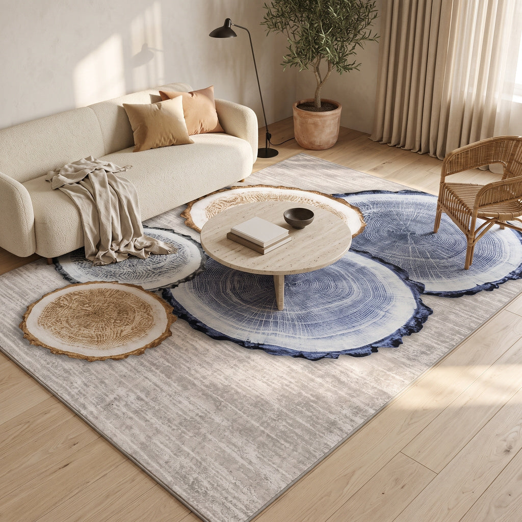 Tapis Aubin N°7 en situation, vue en plongée