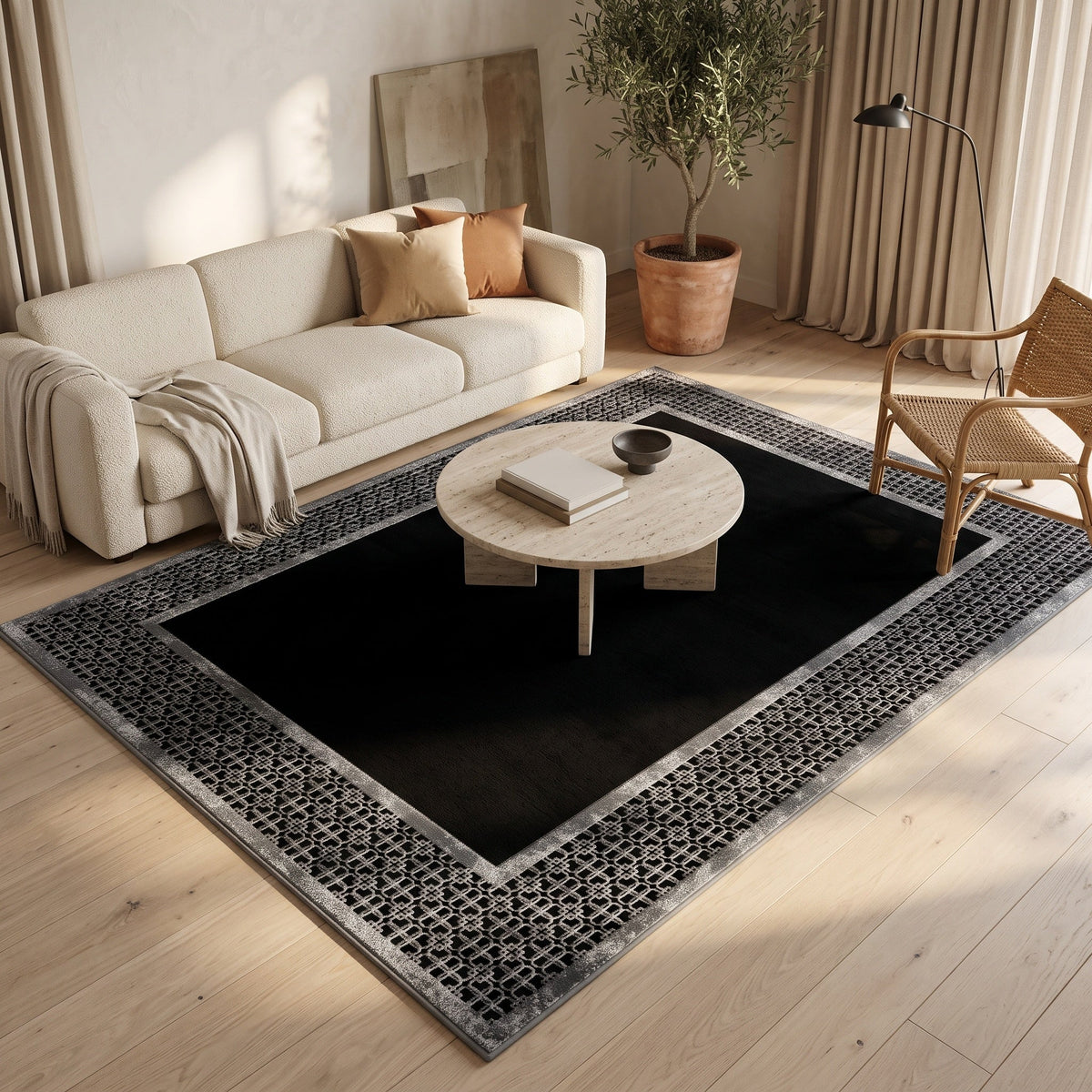 Tapis Aubin N°8 en situation, vue en plongée