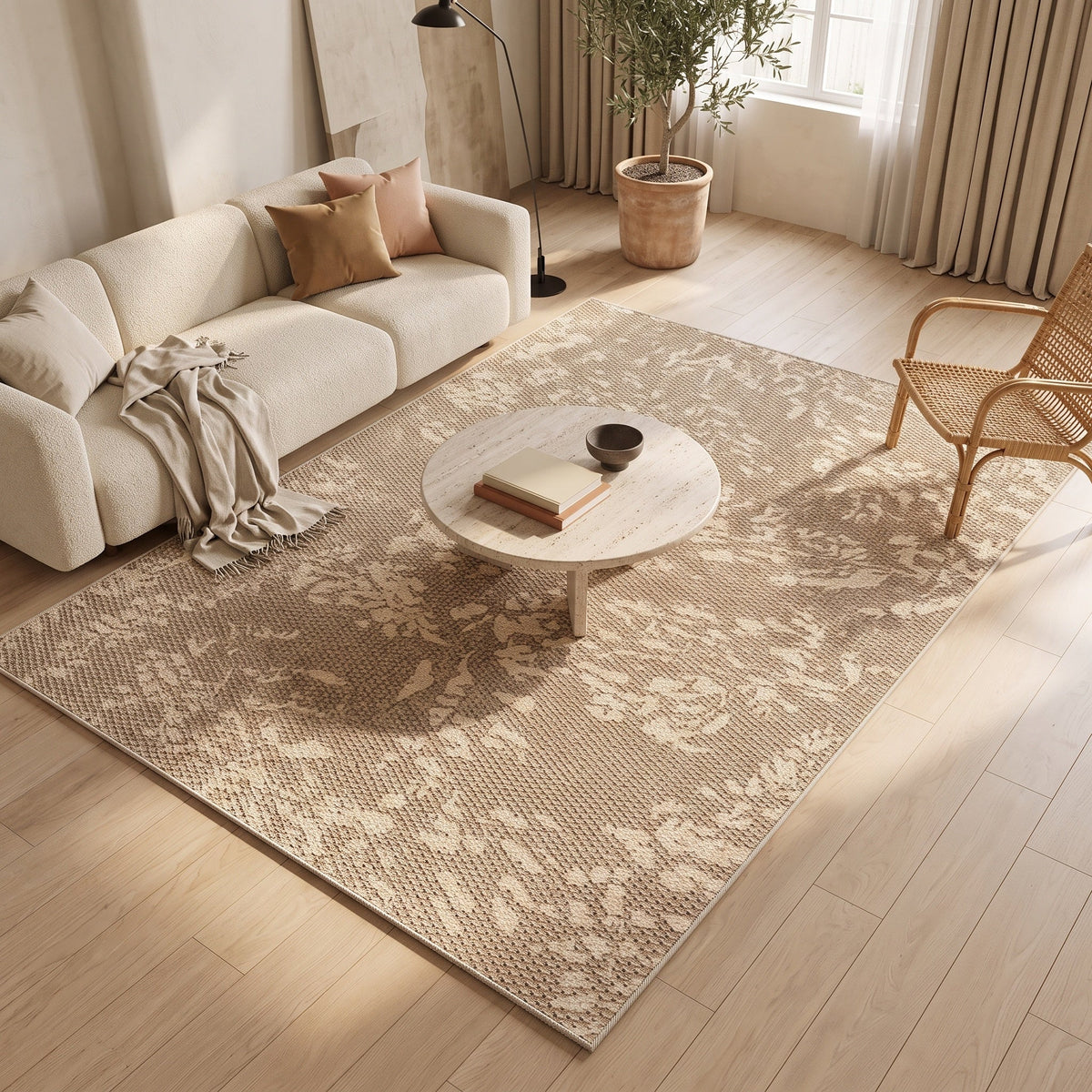 Tapis Bérénice N°4 en situation, vue en plongée