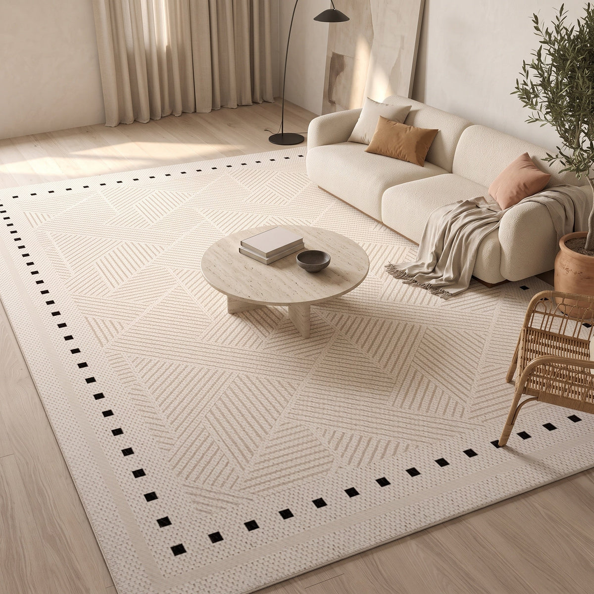 Tapis Casimir N°3 en situation, vue en plongée