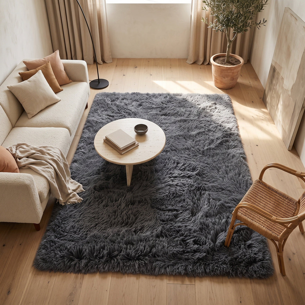 Tapis Célestin N°2 en situation, vue en plongée