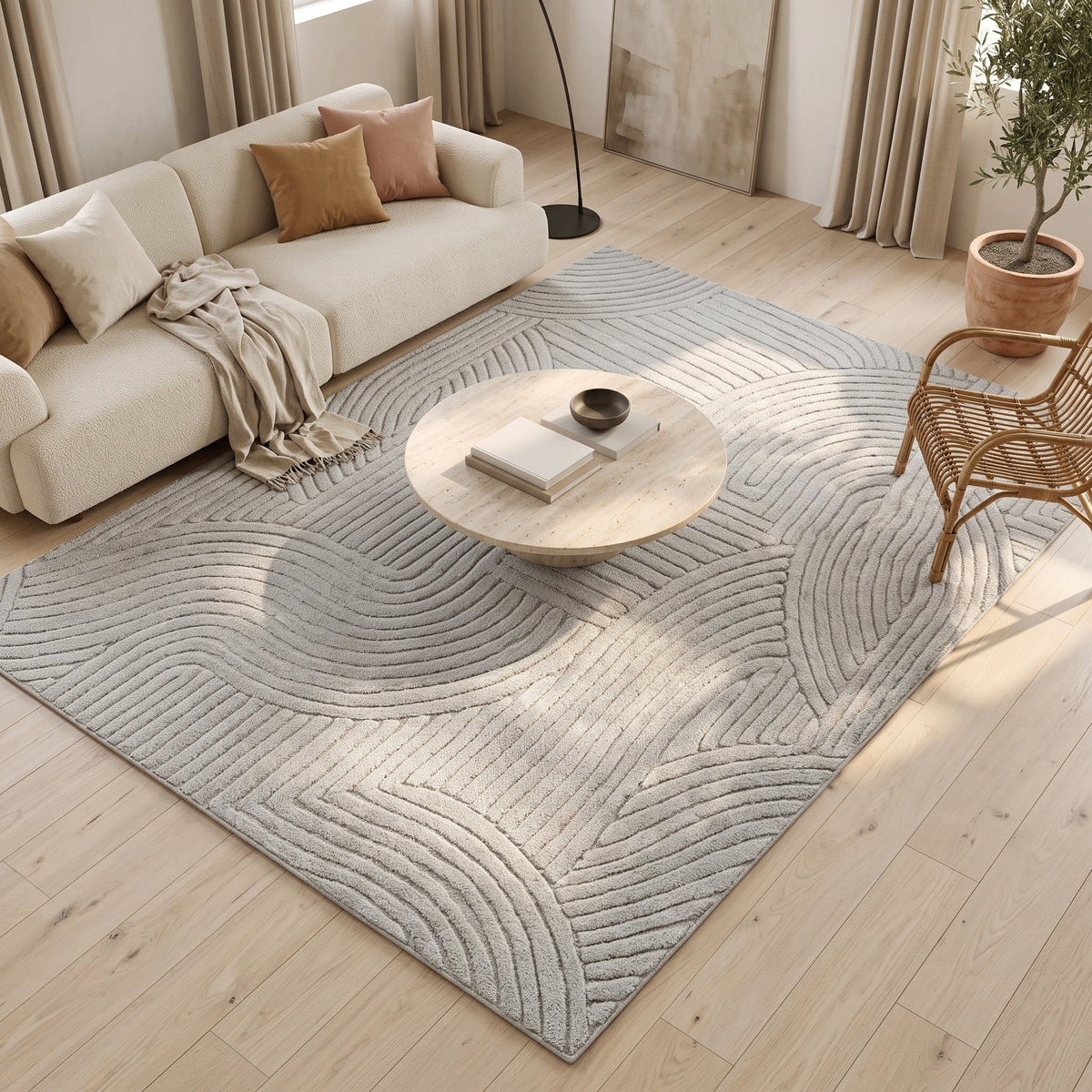 Tapis Louison en situation, vue en plongée