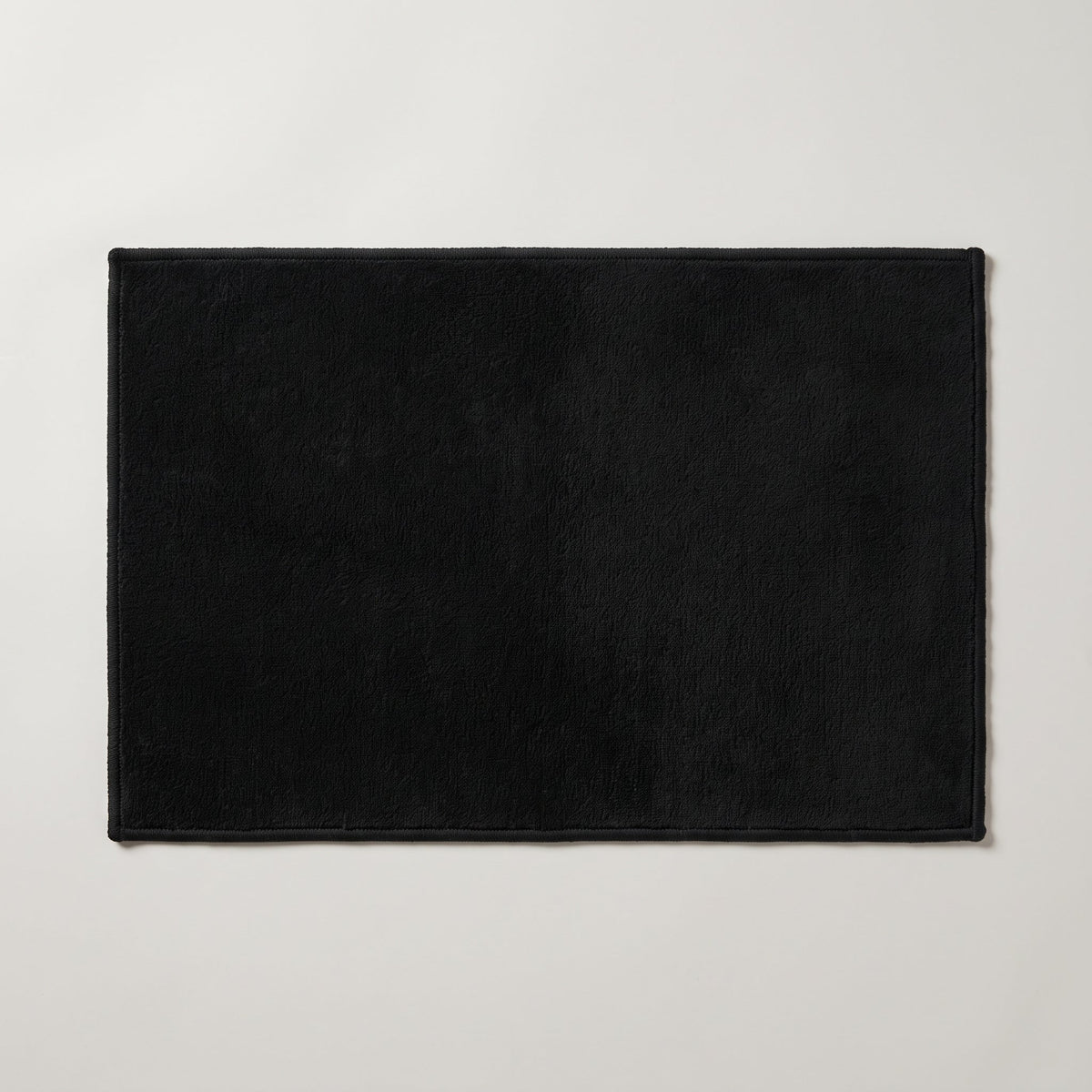 Tapis de Bain Antidérapant Absorbant Noir vu du dessus