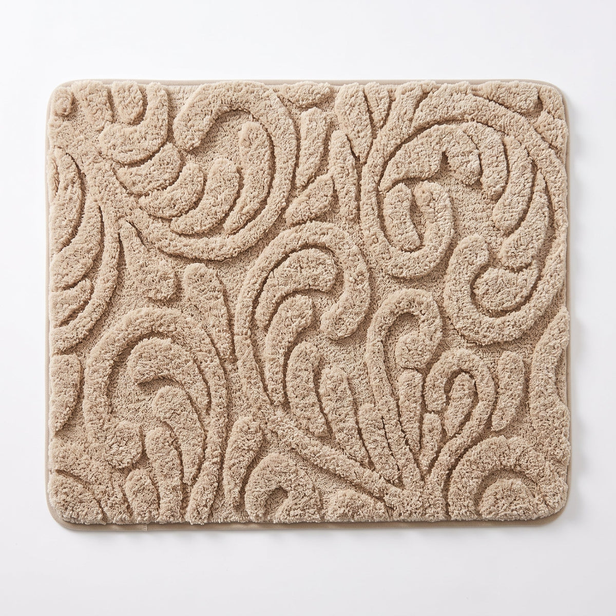 Tapis de Bain Feuillage Européen Arabesque vu du dessus