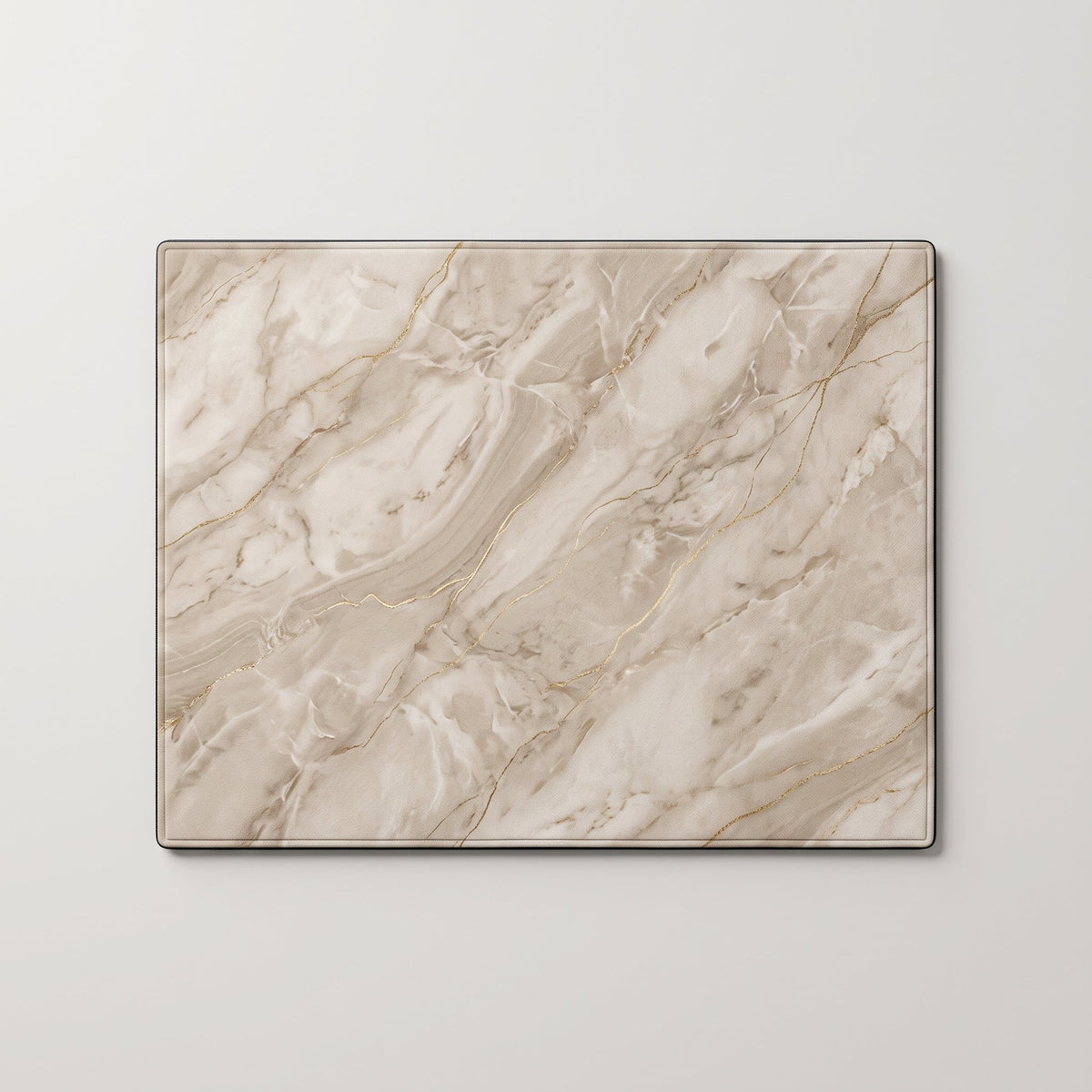 Tapis de Bain Marbre Nordique Beige Marbré vu du dessus