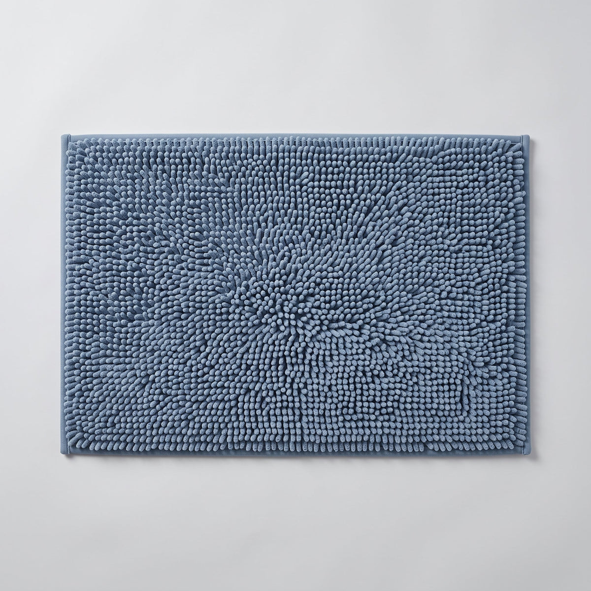 Tapis de Bain Microfibre Bleu vu du dessus