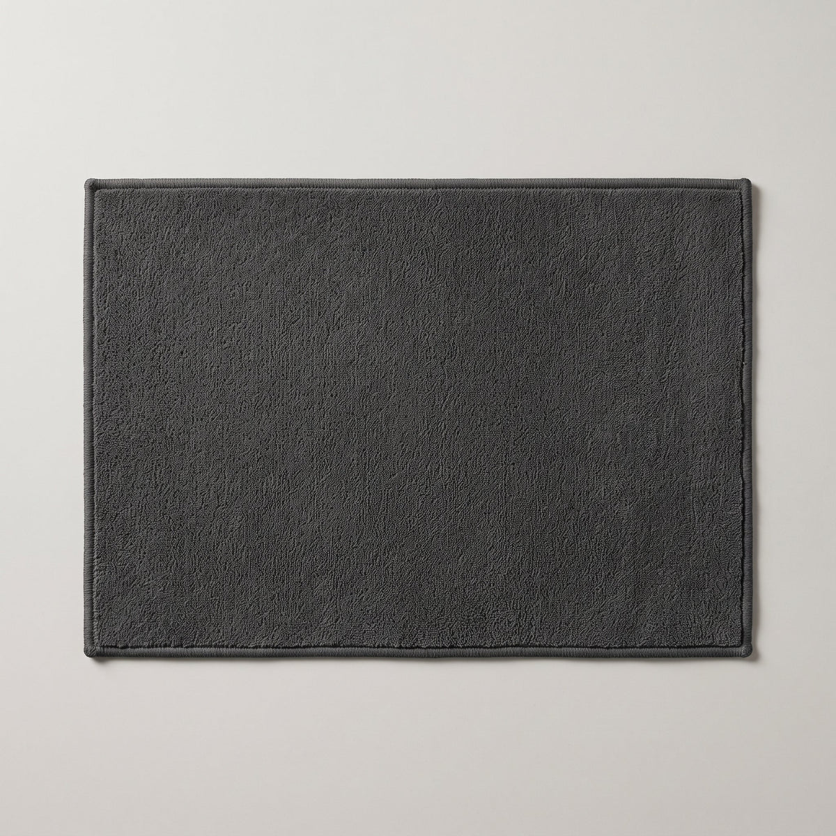 Tapis de Bain Simple Antidérapant Gris Foncé vu du dessus