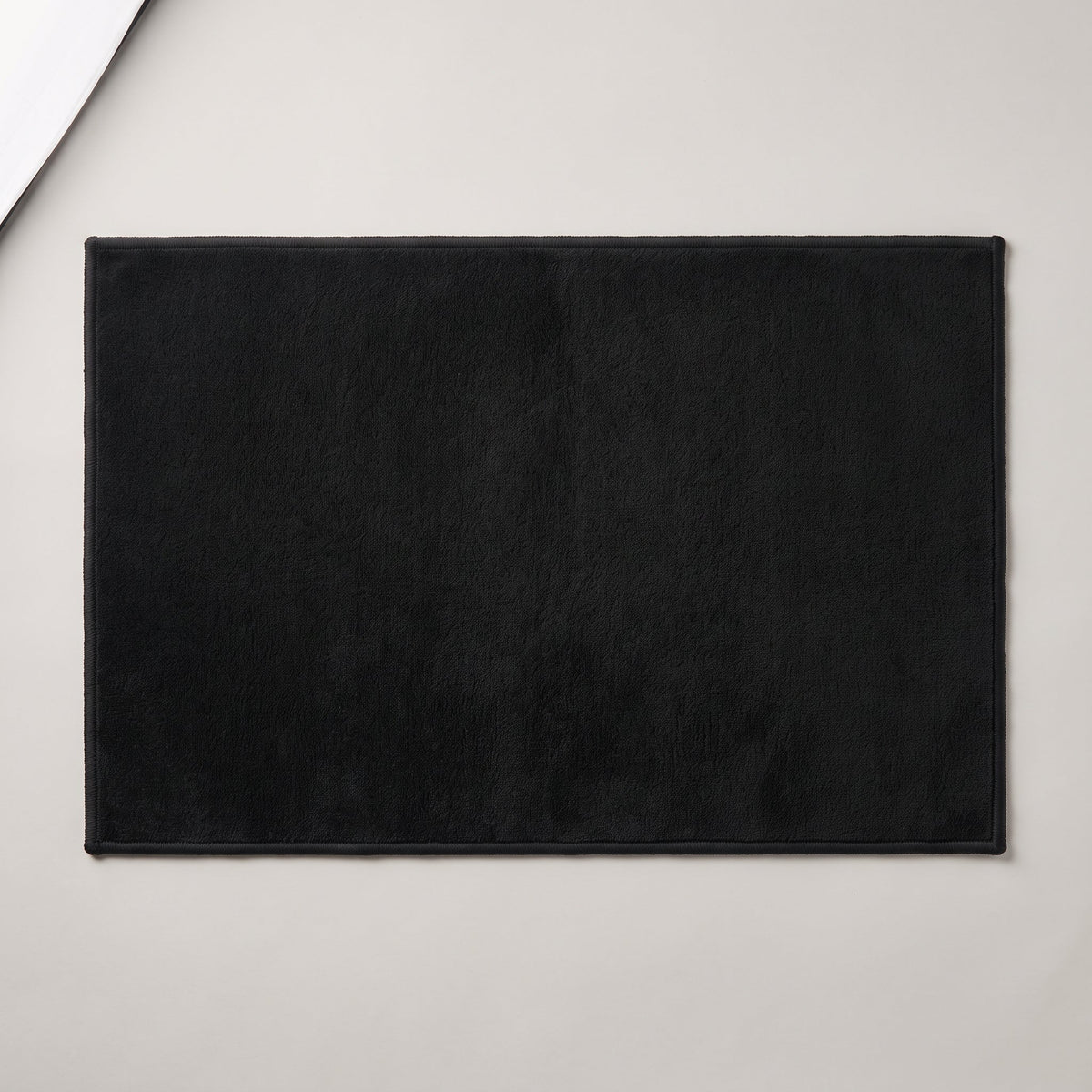 Tapis de Bain Simple Antidérapant Noir vu du dessus