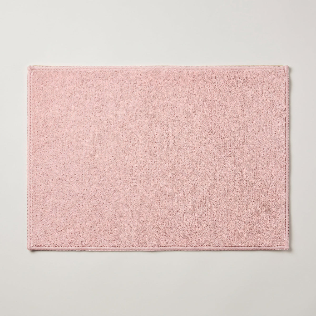 Tapis de Bain Simple Antidérapant Rose vu du dessus