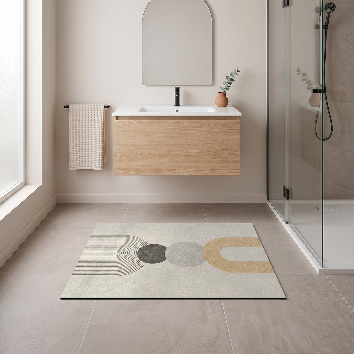 Tapis Salle de Bain Absorbant Ariel