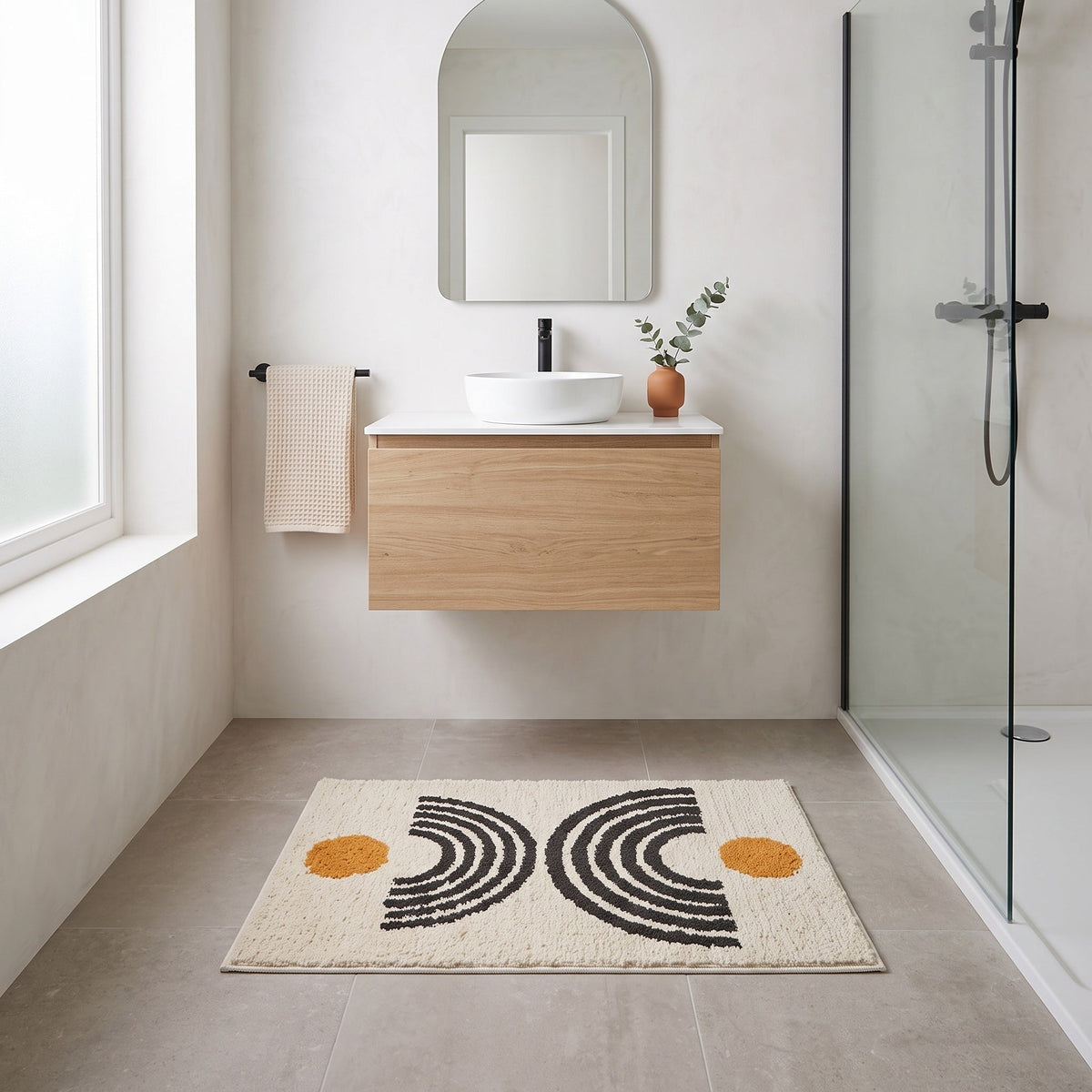 Tapis Salle de Bain Antidérapant Carole