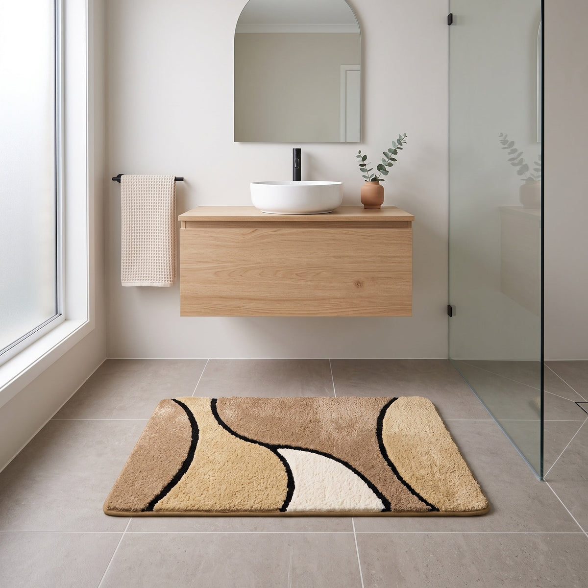 Tapis Salle de Bain Antidérapant Perrine