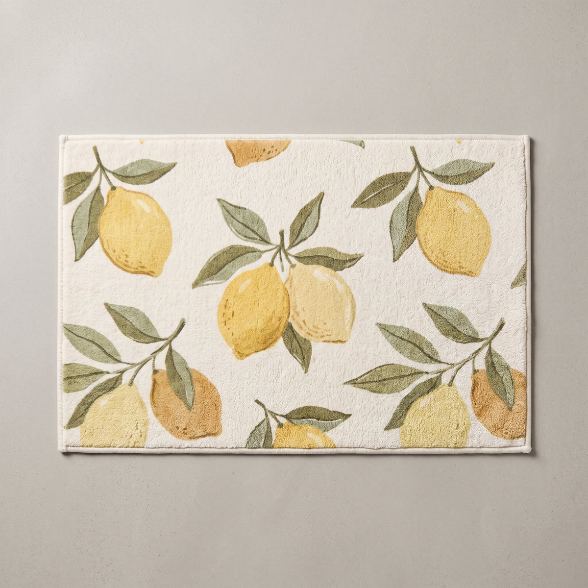 Tapis Salle de Bain Fruit Doux Absorbant vu du dessus