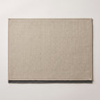 Tapis de Salle de Bain Lin Naturel Absorbant Doux vu du dessus