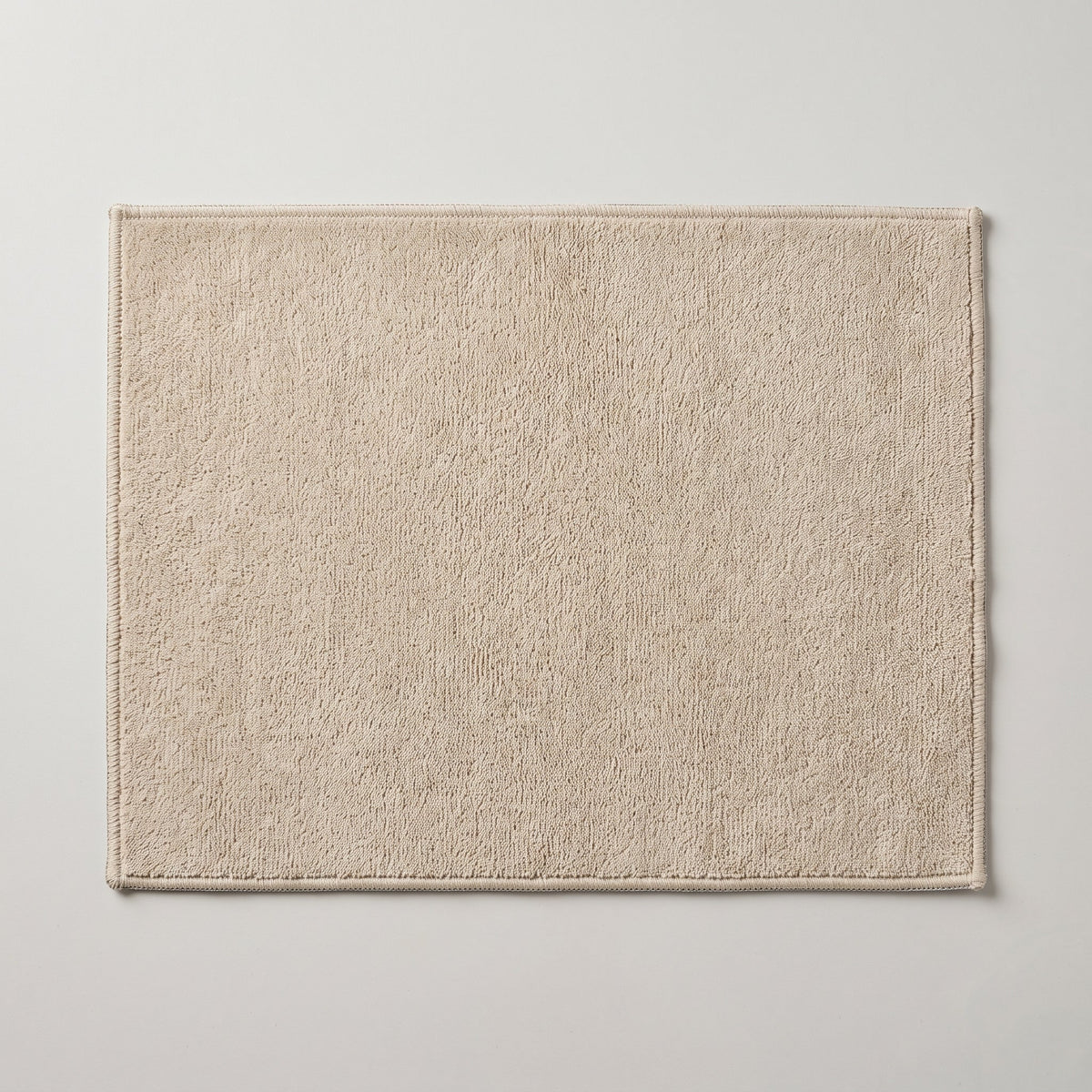 Tapis de Salle de Bain Lin Naturel Absorbant Doux vu du dessus