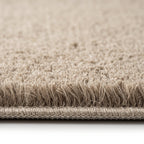 Gros plan sur le tissage de lin du Tapis de Salle de Bain Lin Naturel