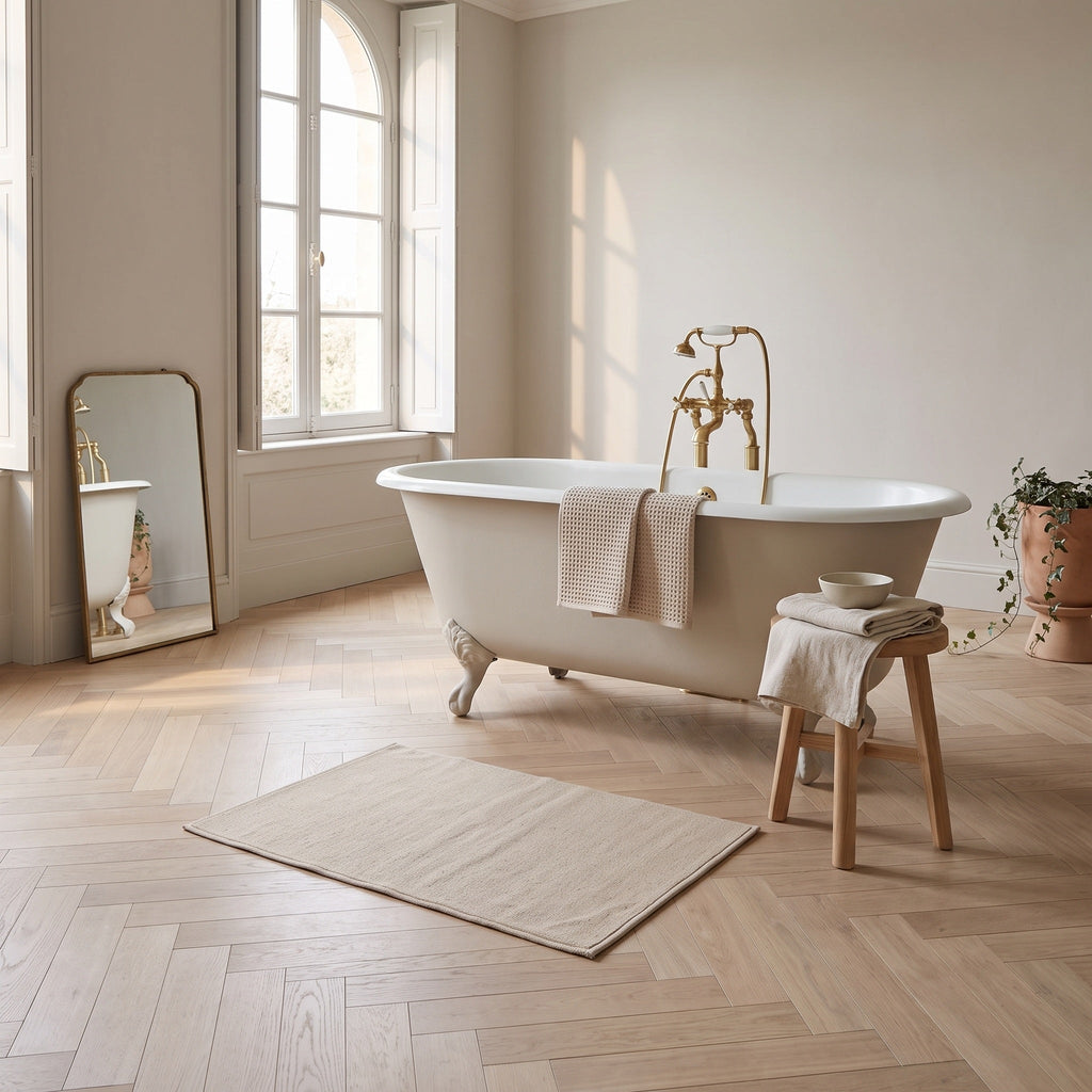 Tapis Salle de Bain Naturel Aliénor