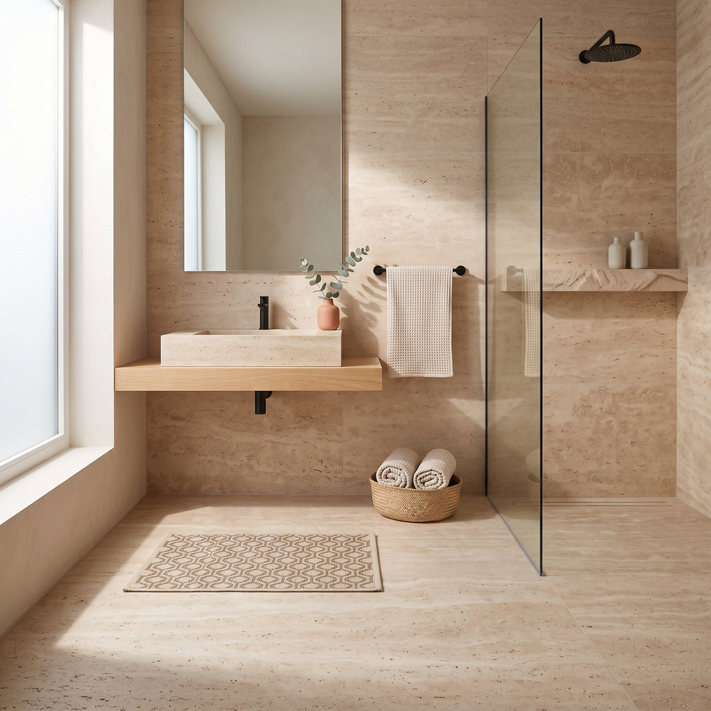 Tapis Salle de Bain Naturel Aloïs