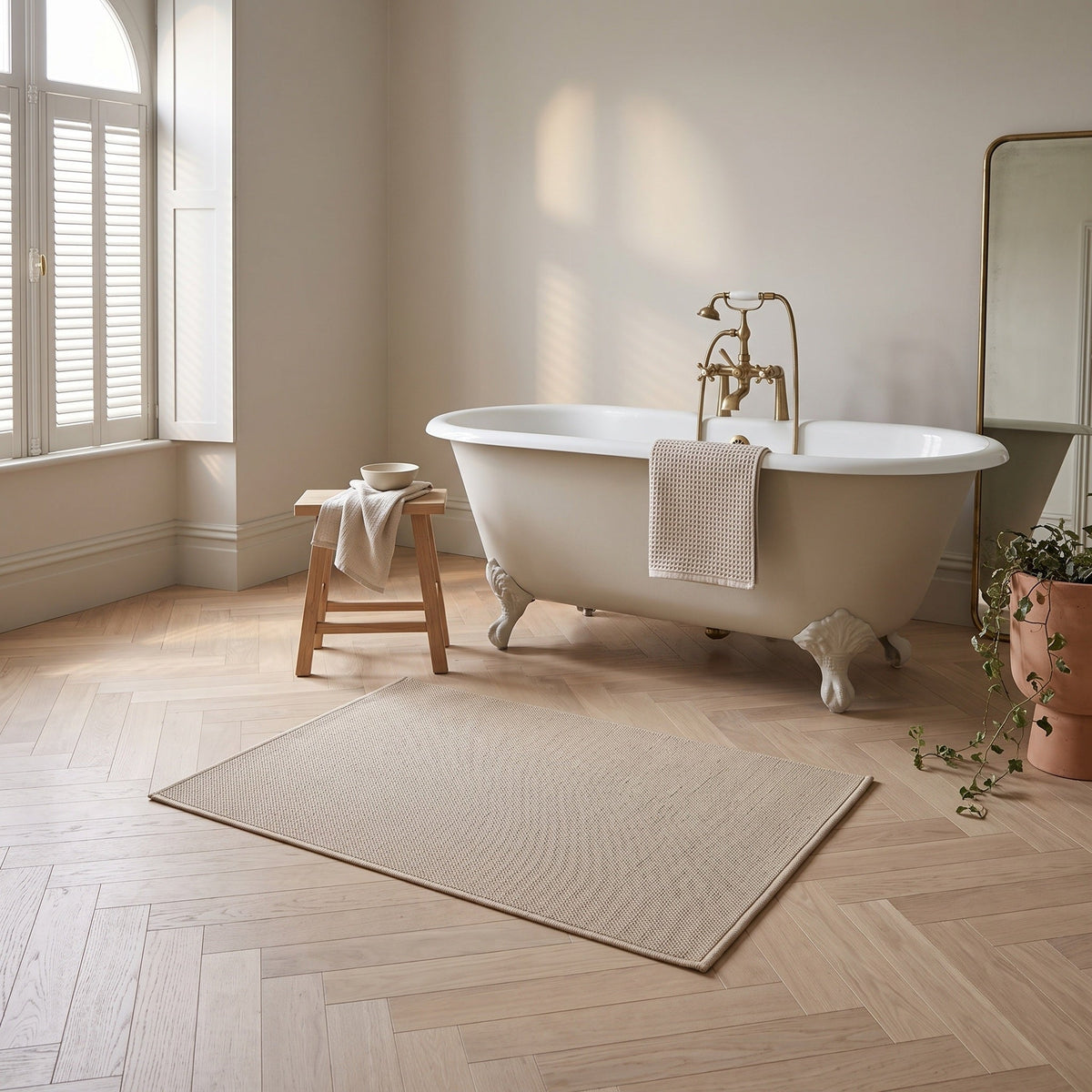 Tapis Salle de Bain Naturel Aloïs