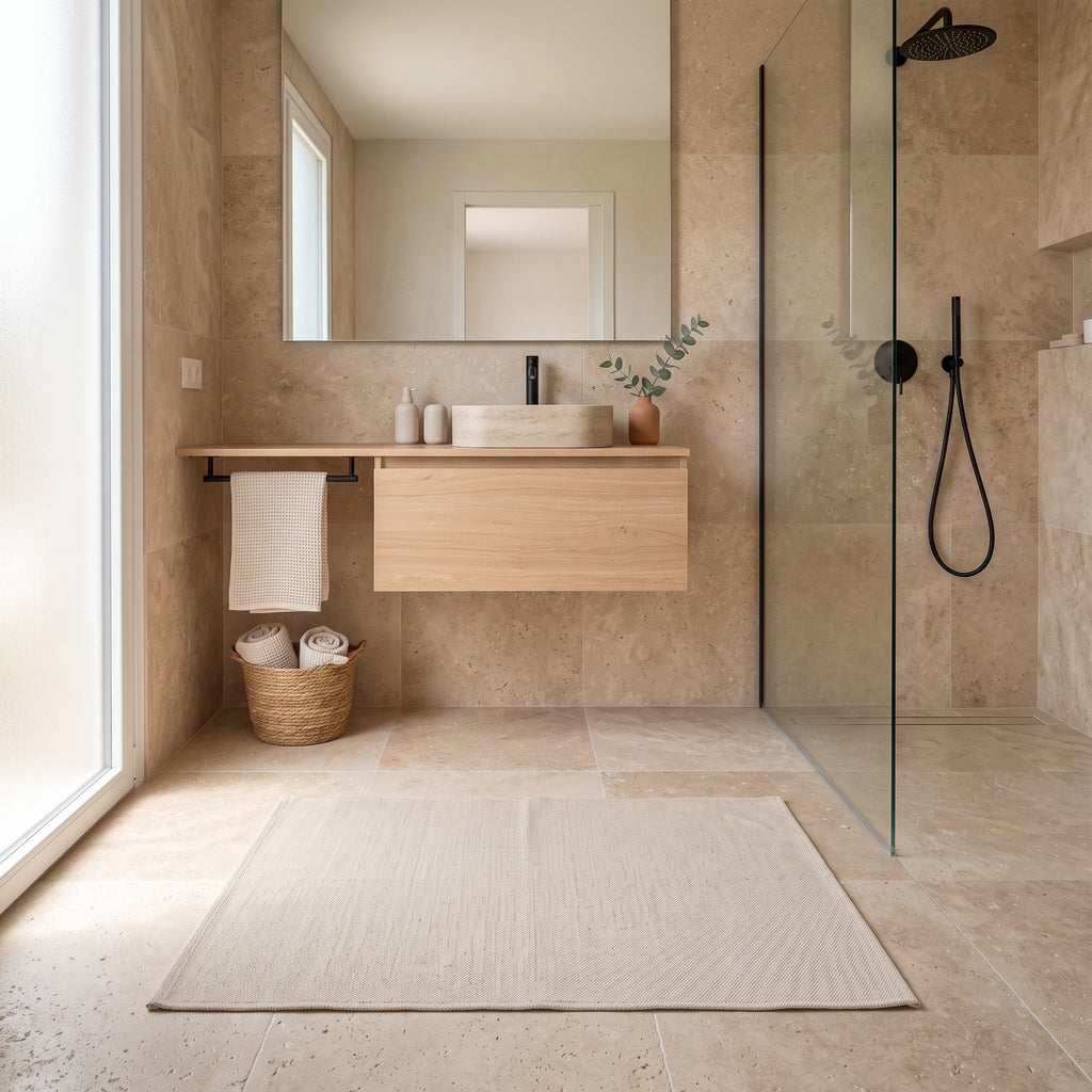 Tapis Salle de Bain Naturel Charline