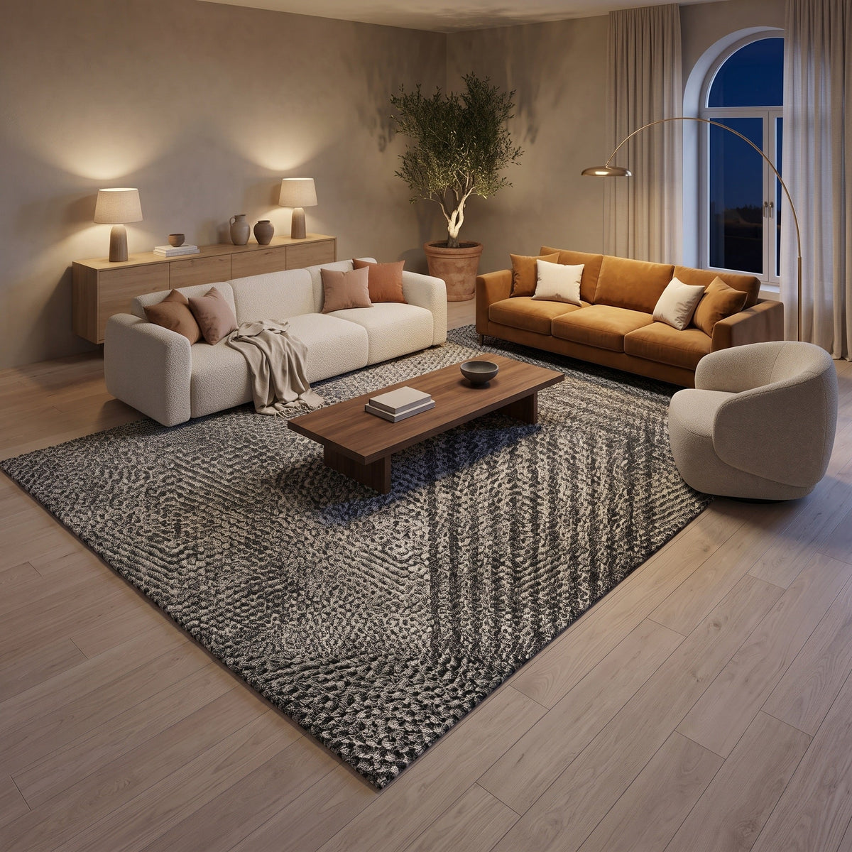 Tapis Salon Géométrique Anatole