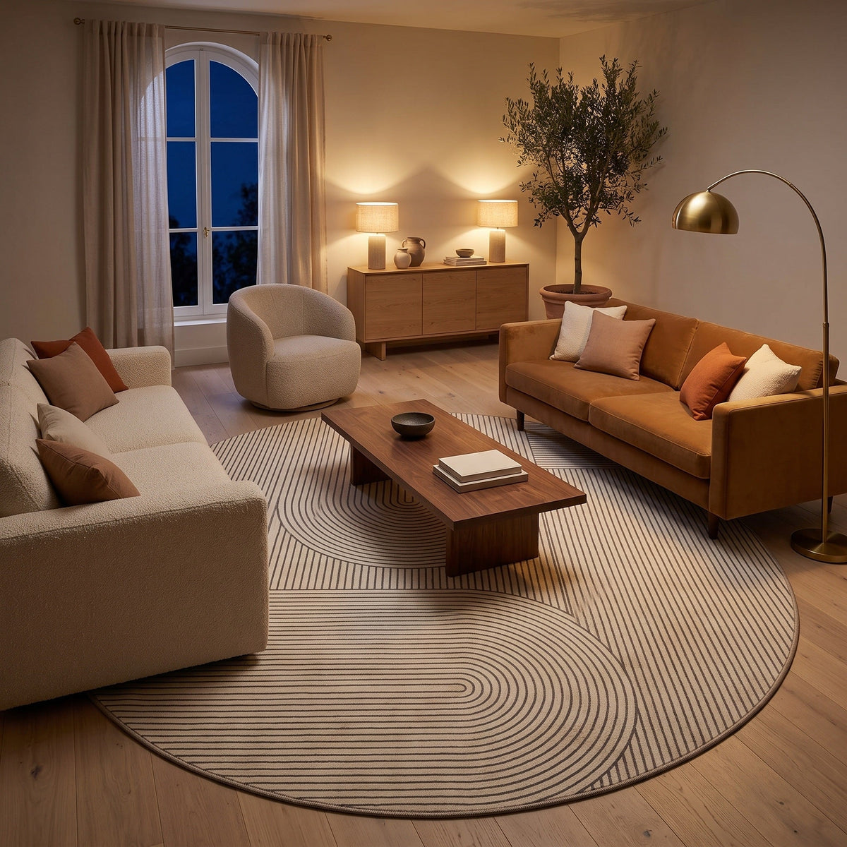 Tapis Salon Géométrique Arnaude