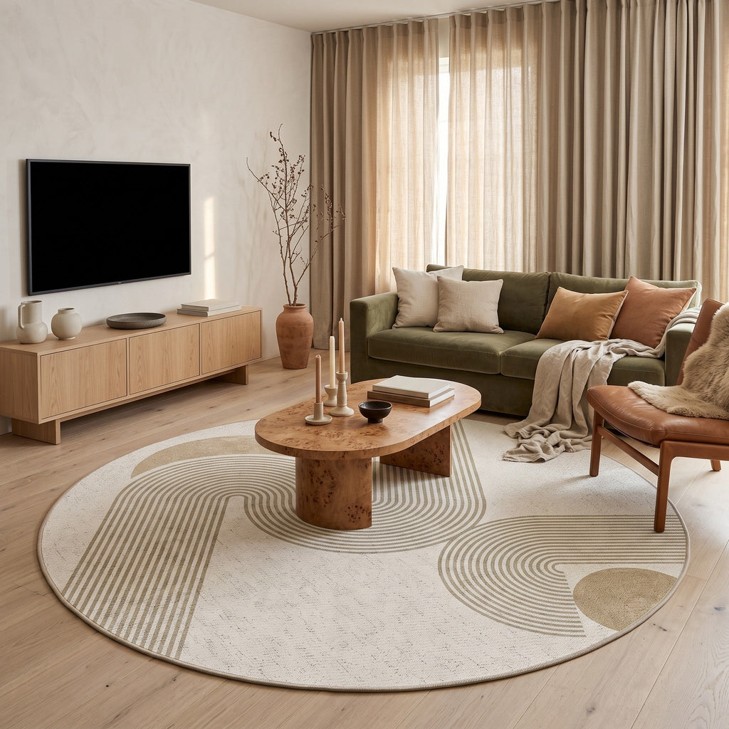 Tapis Salon Géométrique Aubierge