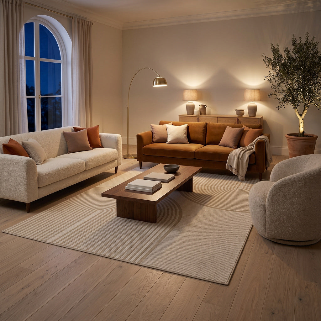 Tapis Salon Géométrique Bénigne