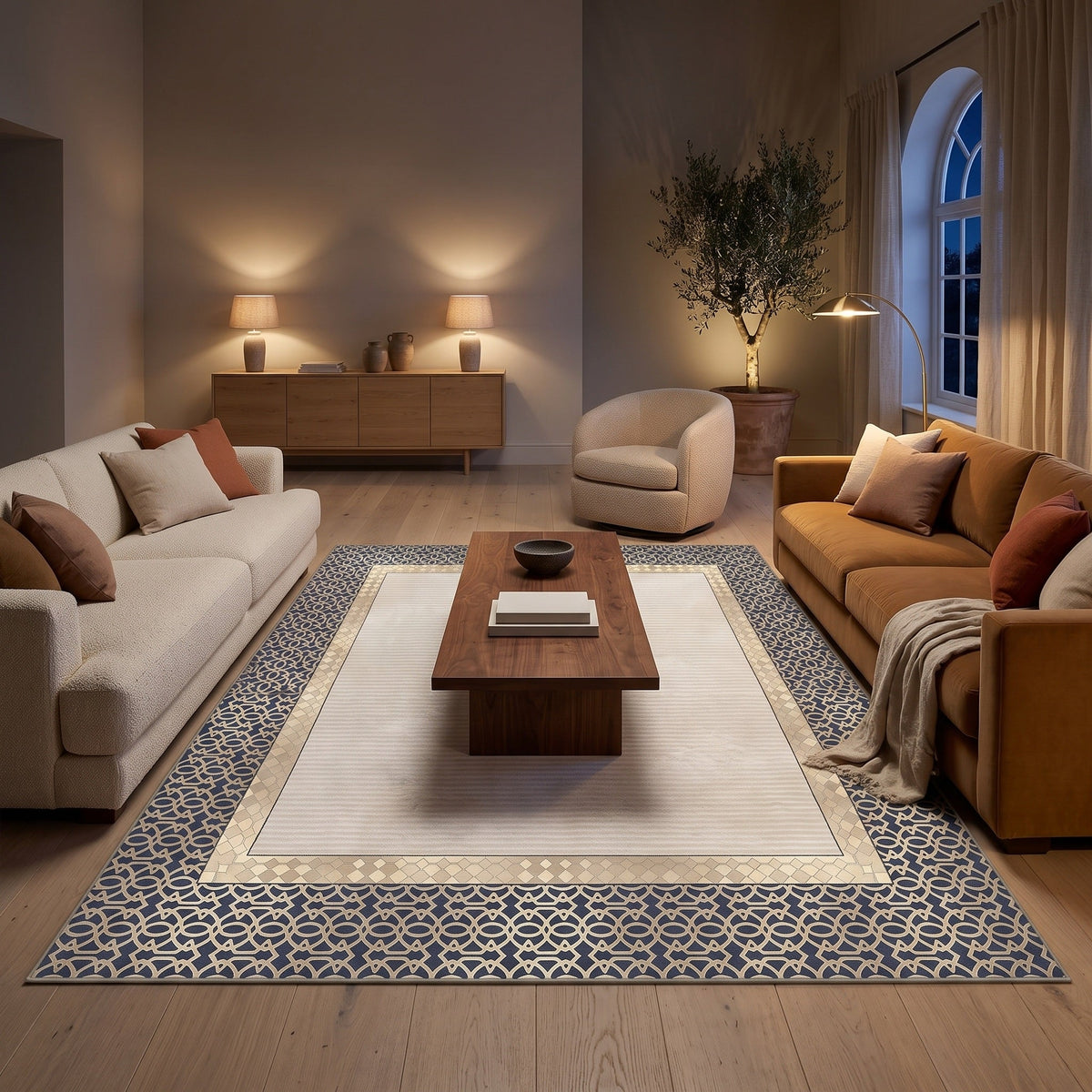 Tapis Salon Géométrique Bérengère