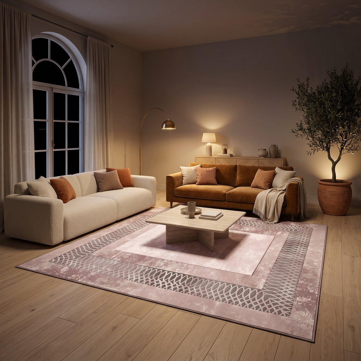 Tapis Salon Géométrique Célimène