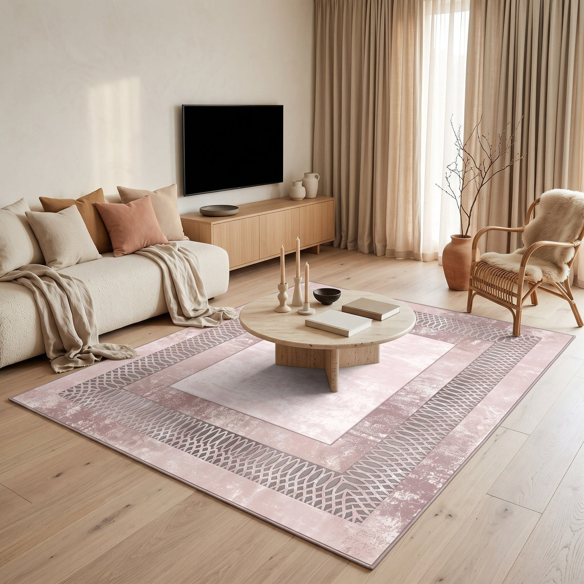 Tapis Salon Géométrique Célimène