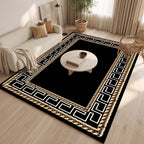 Tapis Salon Géométrique Cerise