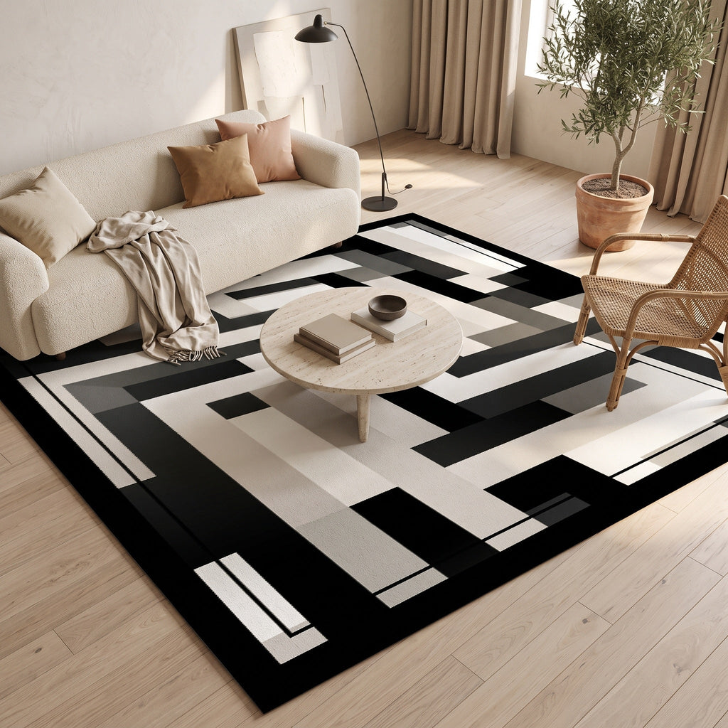 Tapis Salon Géométrique Delphine